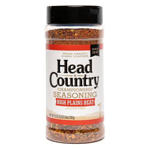0028239008109 - HEAD COUNTRY BAR-B-Q CHAMPIONSHIP SEASONING, HIGH PLAINS HEAT | GLUTEN FREE, MSG FREE BARBECUE SEASONING | EXTRA SPICY DRY RUB TO TURN UP THE HEAT ON YOUR BBQ FAVORITES | 10 OUNCE, PACK OF 1