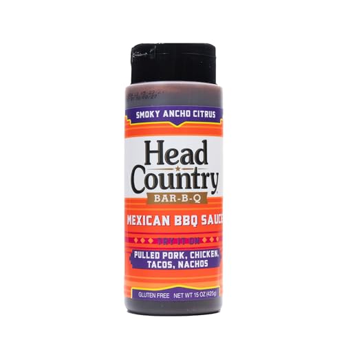 0028239009502 - HEAD COUNTRY BAR-B-Q SMOKY ANCHO CITRUS MEXICAN BBQ SAUCE | PERFECT FOR PULLED PORK, CHICKEN, TACOS AND NACHOS | GLUTEN-FREE | 15 OZ.