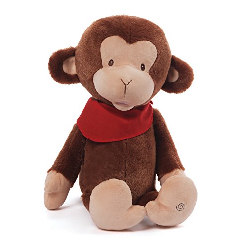0028399078653 - GUND BABY ANIMATED STUFFED TOY, MOVE WITH ME MONKEY