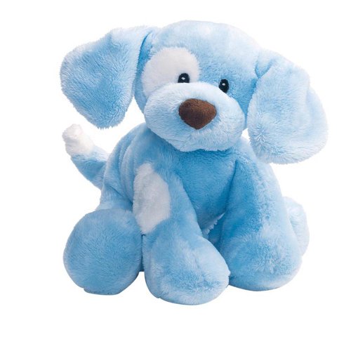 0028399583768 - GUND BABY SPUNKY PLUSH PUPPY TOY SMALL, BLUE