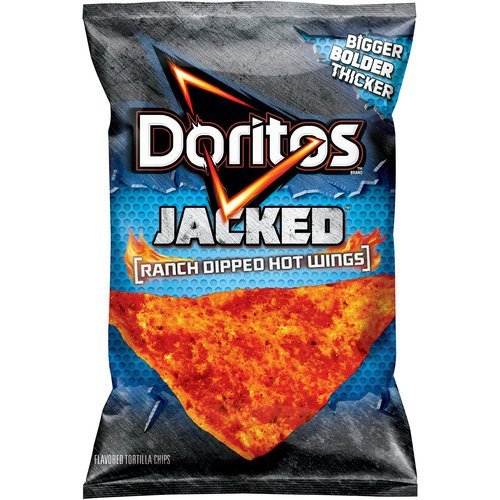 0028400062800 - FRIOT LAY, DORITOS® BRAND, JACKED, RANCH DIPPED HOT WINGS CHIPS, 10OZ BAG (PACK OF 3)
