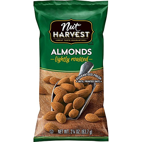 0028400106627 - NUT HARVEST LIGHTLY ROASTED ALMONDS, 2.25 OUNCE (PACK OF 16)