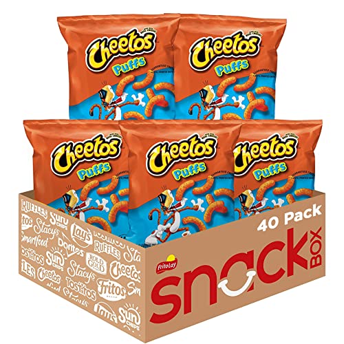 0028400122184 - CHEETOS PUFFS CHEESE FLAVORED SNACKS, 0.875 OUNCE (PACK OF 40)