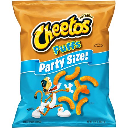 0028400314046 - CHEETOS PUFFS CHEESE FLAVORED SNACKS, PARTY SIZE, 13.5 OZ BAG