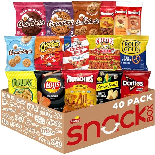 0028400634540 - FRITO-LAY ULTIMATE SNACK CARE PACKAGE, VARIETY ASSORTMENT OF CHIPS, COOKIES, CRACKERS & MORE, 40 COUNT