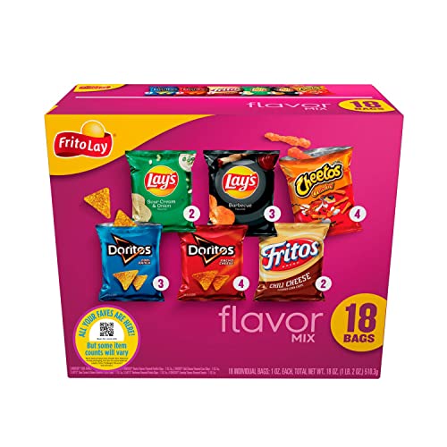 0028400693356 - FRITO-LAY FLAVOR MIX VARIETY PACK, (18 PACK) (ASSORTMENT MAY VARY)