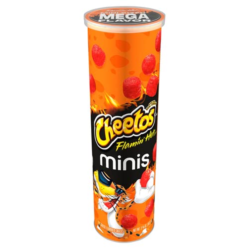 0028400700108 - MINIS CHEETOS CANISTER - FLAMIN HOT BITES