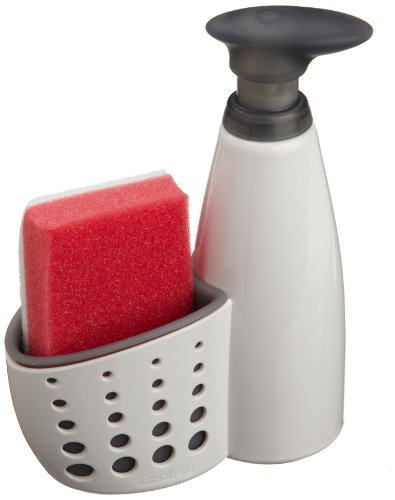 0028484500960 - CASABELLA SINK SIDER SOAP DISPENSER WITH SPONGE HOLDER AND SPONGE