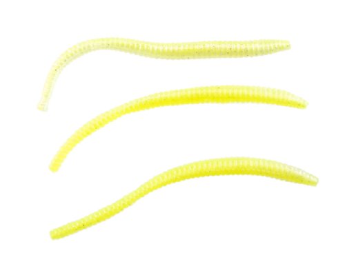 0028632153406 - BERKLEY MTW3-CS POWERBAIT POWER FLOATING TROUT WORM, CHARTREUSE SHAD, 3-INCH