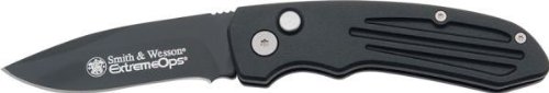 0028634500017 - SMITH & WESSON SW50B EXTREME OPS CLIP POINT KNIFE(FOLDING KNIFE), BLACK