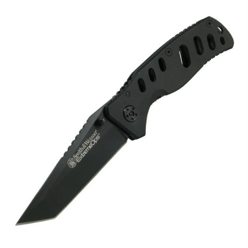 0028634700790 - SMITH & WESSON CK10HB EXTREME OPS LINER LOCK TANTO KNIFE, BLACK