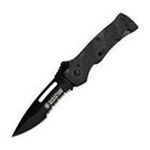 0028634702404 - SMITH & WESSON BLACK OPS STAINLESS STEEL SRRTD BLACK KNIFE