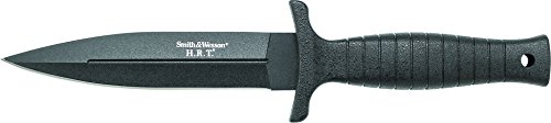 0028634707539 - SMITH & WESSON SWHRT9LBF 11-INCH HRT. FALSE EDGED FIXED BLADE WITH LEATHER SHEATH