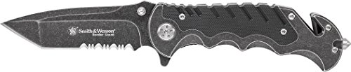 0028634708550 - SMITH & WESSON BORDER GUARD LINER LOCK FOLDING KNIFE