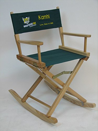 0028672833573 - PERSONALIZED EMBROIDERED GOLD MEDAL FOLDING ROCKING DIRECTORS CHAIR