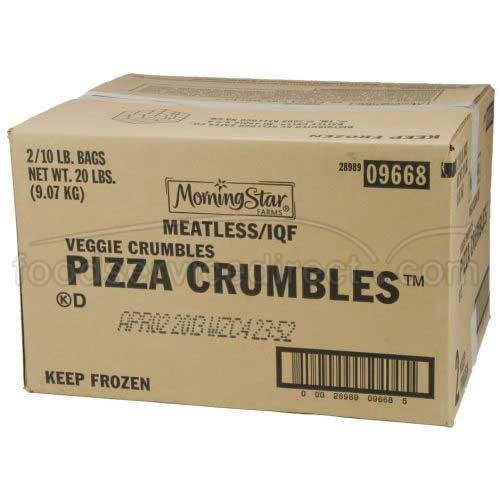 0028989096685 - KELLOGGS MORNINGSTAR SAUSAGE CRUMBLE FOR PIZZA, 10 POUND -- 2 PER CASE.