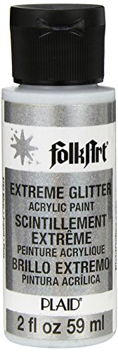 0028995027871 - FOLKART EXTREME GLITTER ACRYLIC PAINT IN ASSORTED COLORS (2-OUNCE), 2787 SILVER