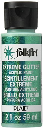 0028995027949 - FOLKART EXTREME GLITTER ACRYLIC PAINT IN ASSORTED COLORS (2-OUNCE), 2794 EMERALD GREEN