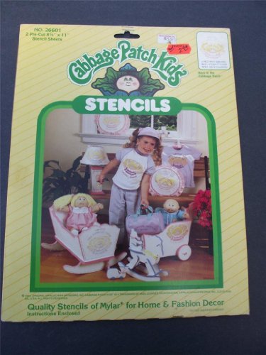 0028995266010 - 1984 CABBAGE PATCH KIDS STENCILS - BORN IN THE CABBAGE PATCH