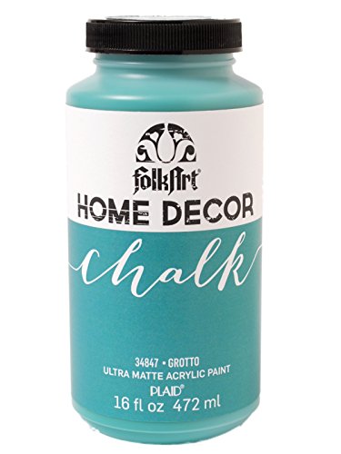 0028995348471 - FOLKART HOME DECOR CHALK FURNITURE & CRAFT PAINT IN ASSORTED COLORS (16 OUNCE), 34847 GROTTO