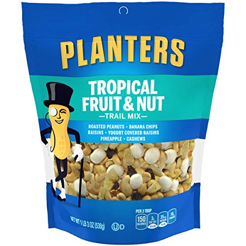 0029000015630 - PLANTERS TRIAL MIX, TROPICAL FRUIT AND NUT, 19 OUNCE (PACK OF 3)