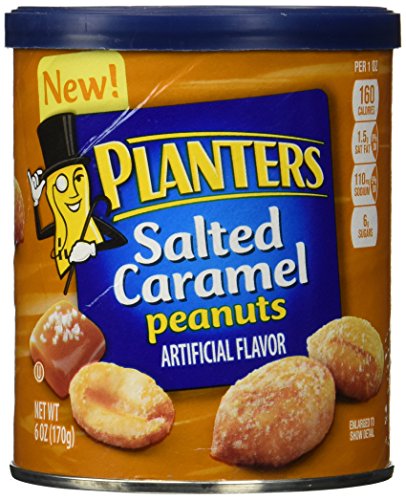 0029000019454 - PLANTERS PEANUTS, SALTED CARAMEL, 6 OUNCE (PACK OF 8)