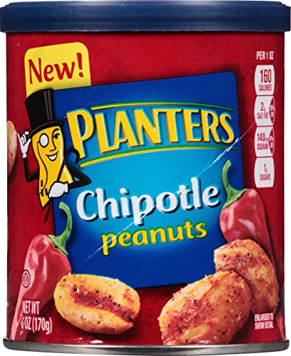 0029000019645 - PLANTERS PEANUTS, CHIPOTLE, 6 OUNCE (PACK OF 8)
