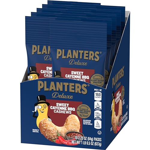 0029000025820 - PLANTERS SWEET CAYENNE BBQ CASHEWS (PACK OF 10)