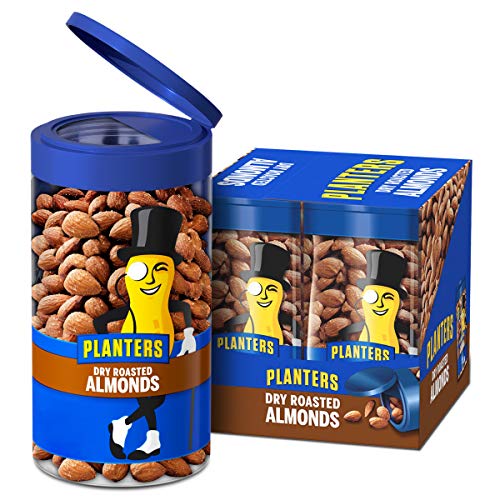 0029000027213 - PLANTERS FLIP TOP SALTED ALMONDS, 6.5OZ, 4COUNT CADDY, 1.76 LB