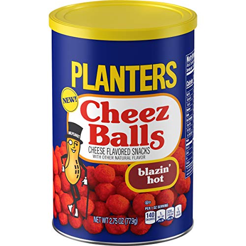 0029000027312 - PLANTERS BLAZIN’ HOT HEAT CHEEZ BALLS, 2.75 OZ CAN