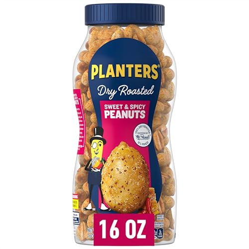 0029000027916 - PLANTERS SWEET AND SPICY DRY ROASTED PEANUTS, 16 OZ.