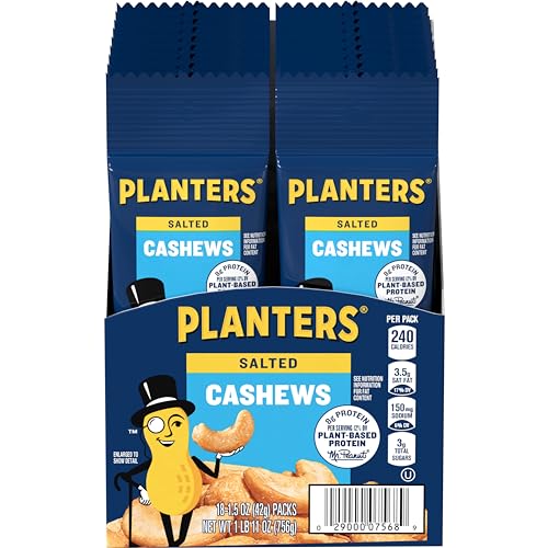 0029000075689 - PLANTERS CASHEWS SALTED POUCHES