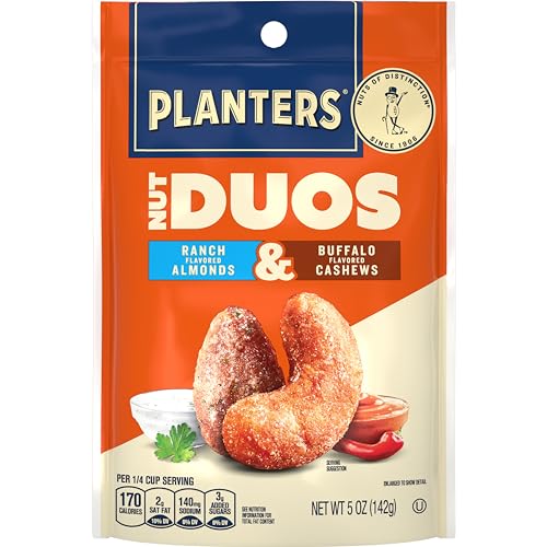 0029000350915 - PLANTERS NUT DUOS RANCH ALMONDS & BUFFALO CASHEWS 5 OZ