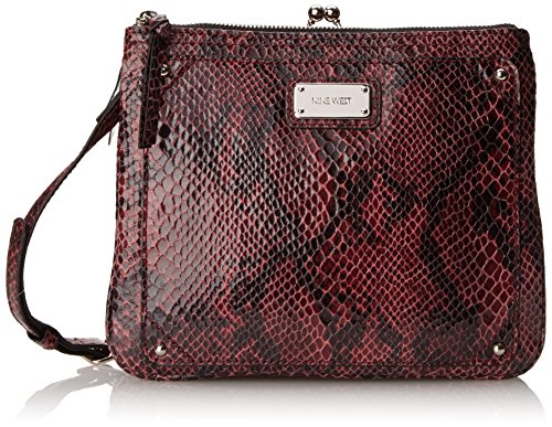 0029034862439 - NINE WEST DOUBLE VISION CROSS BODY BAG, CRAISIN, ONE SIZE