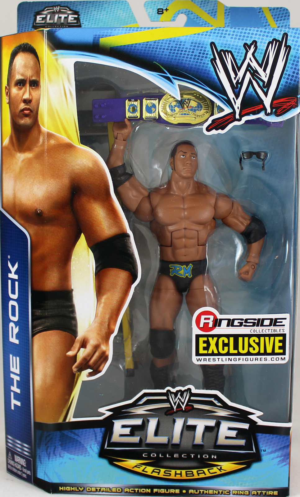 0002910130068 - BRAHMA BULL ROCK (THE ROCK) - RINGSIDE COLLECTIBLES ELITE FLASHBACK EXCLUSIVE WWE TOY WRESTLING ACTION FIGURE