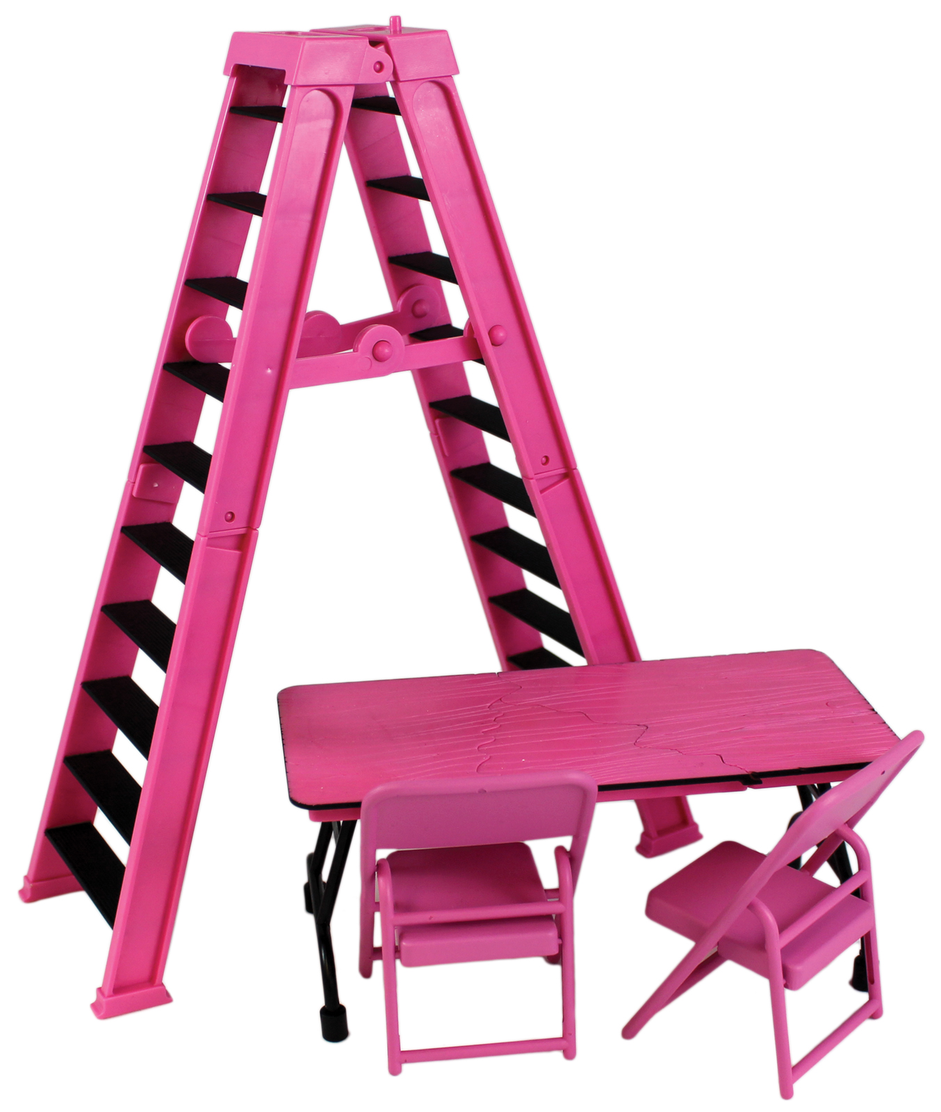 0002910130150 - ULTIMATE LADDER & TABLE PLAYSET (PINK) - RINGSIDE EXCLUSIVE TOY WRESTLING ACTION FIGURE ACCESSORIES PACK