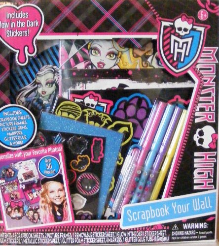 0029116460249 - MONSTER HIGH SCRAPBOOK YOUR WALL -PICTURE FRAMES, STICKERS