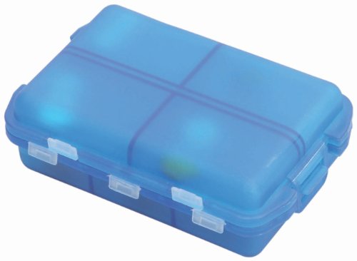 0029275013782 - LEWIS N. CLARK EIGHT DAY PILL BOX, BLUE, ONE SIZE