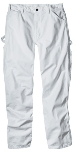 0029311393410 - DICKIES MEN'S PAINTER'S UTILITY PANT RELAXED FIT, WHITE, 40X32
