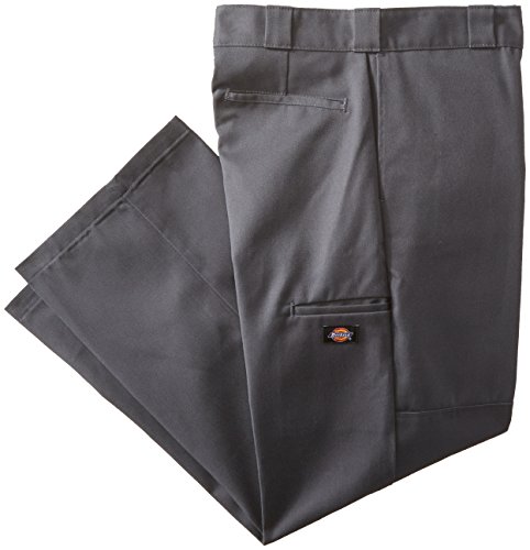 Dickies Men's Loose Fit Double Knee Work Pants in Charcoal Gray