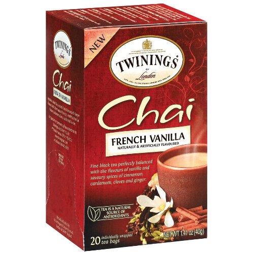 0029441041700 - TWININGS FRENCH VANILLA CHAI TEA, 40 COUNT