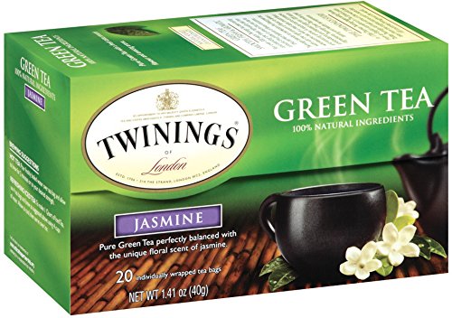 0029441042141 - TWININGS GREEN TEA, GREEN WITH JASMINE, 20 COUNT BAGGED TEA (6 PACK)