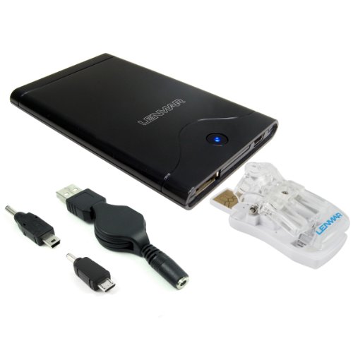 0029521846706 - LENMAR POWERPORT DIGITAL, 2400MAH, PORTABLE USB BATTERY & CHARGING KIT FOR DIGITAL CAMERA BATTERIES WITH MICRO, MINI AND CLIP FOR CHARGING. CHARGE CANON POWERSHOT A2300, ELPH 110 HS, ELPH 320 HS, SAMSUNG GALAXY CAMERA, OLYMPUS TOUGH TG-1 AND MORE
