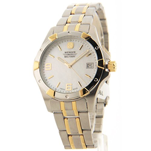 0029621790930 - WENGER SWISS MILITARY ELITE TWO-TONE STAINLESS STEEL DATE WOMEN'S WATCH