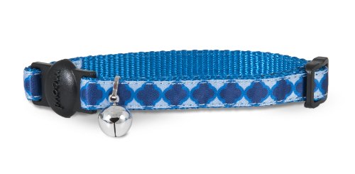 0029695114052 - PETMATE 11405 CAT PET COLLAR, 3/8 BY 8 TO 12-INCH, ARABESQUE BLUE