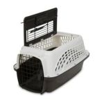 0029695212253 - 19 2 DOOR TOP LOAD KENNEL HARD-SIDED PET CRATE IN WHITE COFFEE 19 IN