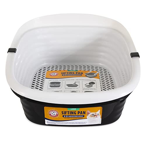 0029695420368 - PETMATE LARGE SIFTING LITTER BOX SCOOP FREE CAT LITTER TRAY WITH MICROBAN, MADE IN USA