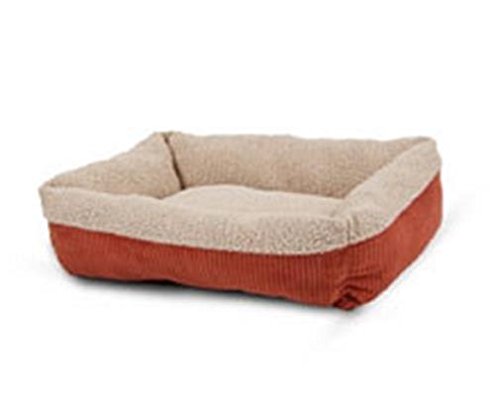 0029695801365 - ASPEN PET 80136 SELF WARMING RECTANGULAR LOUNGER FOR PETS, 24 BY 20-INCH, WARM SPICE WITH CREME