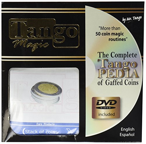 0029741703384 - MMS STACK OF COINS (2 EURO WITH DVD) BY TANGO MAGIC- TRICK (E0053)