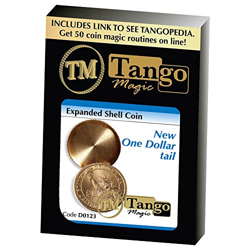 0029741716360 - MMS D0123 EXPANDED SHELL NEW ONE DOLLAR (TAILS WITH DVD) BY TANGO MAGIC